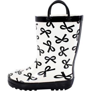 image:imageHudson Baby Unisex Baby and Toddler Rain BootsBlack Bows