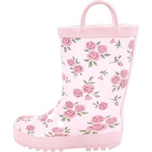 image:imageHudson Baby Unisex Baby and Toddler Rain BootsMauve Ditsy Rose