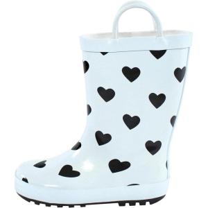 image:imageHudson Baby Unisex Baby and Toddler Rain BootsMint Black Heart