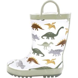 image:imageHudson Baby Unisex Baby and Toddler Rain BootsNeutral Sage Dinosaurs