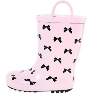 image:imageHudson Baby Unisex Baby and Toddler Rain BootsPink Black Bow