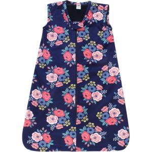 image:imageHudson Baby unisexbaby Plush Faux Fur Sleeping Bag Wearable BlanketNavy Bold Floral