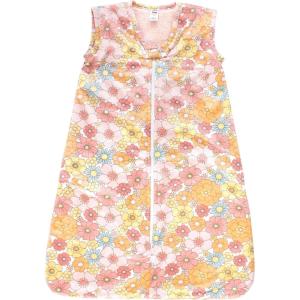 image:imageHudson Baby unisexbaby Plush Faux Fur Sleeping Bag Wearable BlanketPeace Love Flowers