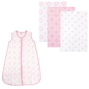 image:imageMuslin Swaddle Blanket 3Pack amp Wearable Muslin Sleeping BagDamaskDamask