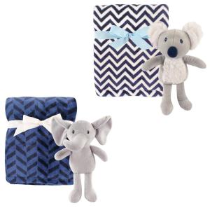image:imagePlush Blanket 2Pack with Plush Animal Toys 2PackBoy ElephantKoala