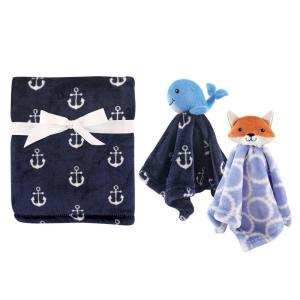 image:imagePlush Blanket with Security Blankets 2PackBoy WhaleBoy Fox