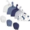 image:imageHudson Baby Baby Cotton Cap and Scratch Mitten Bundle SetPocket Watch Vintage Little Man
