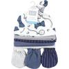 image:imageHudson Baby Baby Cotton Cap and Scratch Mitten Bundle SetPocket Watch Vintage Little Man