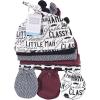 image:imageHudson Baby Baby Cotton Cap and Scratch Mitten Bundle SetPocket Watch Vintage Little Man
