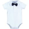 image:imageHudson Baby Infant Boy Cotton Bodysuits Mommys Little Man Bow Tie 03 Months