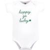 image:imageHudson Baby Infant Boy Cotton Bodysuits Mommys Lucky Charm 1218 Months