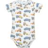 image:imageHudson Baby Infant Boys Cotton Bodysuits 5Pack Blue Construction Trucks 912 Months