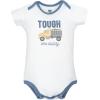 image:imageHudson Baby Infant Boys Cotton Bodysuits 5Pack Blue Construction Trucks Preemie