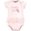 image:imageHudson Baby Infant Girl Cotton Bodysuits Coral Floral Daddys Girl 912 Months