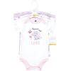 image:imageHudson Baby Infant Girl Cotton Bodysuits Elephant Butterfly 912 Months