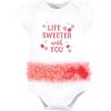 image:imageHudson Baby Infant Girls Cotton Bodysuits 3Pack Life Is Sweeter Tutu 36 Months