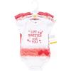 image:imageHudson Baby Infant Girls Cotton Bodysuits 3Pack Life Is Sweeter Tutu 69 Months