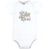 image:imageHudson Baby Infant Girls Cotton Bodysuits 3Pack Wild Cheetah 03 Months