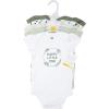 image:imageHudson Baby Infant Girls Cotton Bodysuits 5PackEucalyptus