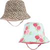 image:imageHudson Baby Unisex Baby 4Pc Sun Protection Hat Ice Cream Dot Lemon Stripe 1224 MonthsBlush Rose Leopard Mint Floral Leopard