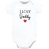 image:imageHudson Baby Unisex Baby Cotton Bodysuits Girl Daddy Red Black Preemie