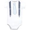 image:imageHudson Baby Unisex Baby Cotton Bodysuits Plaid Little Man Polo 1824 Months