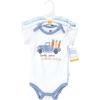 image:imageHudson Baby Unisex Baby Cotton BodysuitsCarrot Patch Truck