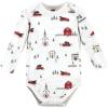 image:imageHudson Baby Unisex Baby Cotton BodysuitsChristmas Scene