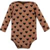 image:imageHudson Baby Unisex Baby Cotton BodysuitsCinnamon Hearts