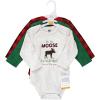 image:imageHudson Baby Unisex Baby Cotton BodysuitsMoose Wonderful Time