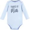 image:imageHudson Baby Unisex Baby Cotton BodysuitsNavy Milk and Cookie