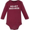 image:imageHudson Baby Unisex Baby Cotton LongSleeve Bodysuits 3PackBurgundy Heartbreaker