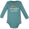 image:imageHudson Baby Unisex Baby Cotton LongSleeve Bodysuits 3PackCozy Bear