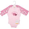 image:imageHudson Baby Unisex Baby Cotton LongSleeve Bodysuits 3PackCute Hearts