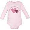 image:imageHudson Baby Unisex Baby Cotton LongSleeve Bodysuits 3PackCute Hearts