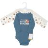 image:imageHudson Baby Unisex Baby Cotton LongSleeve Bodysuits 3PackCute Woodland