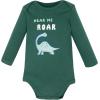 image:imageHudson Baby Unisex Baby Cotton LongSleeve Bodysuits 3PackHear Me Roar Dino