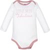 image:imageHudson Baby Unisex Baby Cotton LongSleeve Bodysuits 3PackSweetheart Teddy
