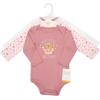 image:imageHudson Baby Unisex Baby Cotton LongSleeve Bodysuits 3PackSweetheart Teddy
