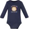 image:imageHudson Baby Unisex Baby Cotton LongSleeve Bodysuits 3PackVarsity Lion Cub
