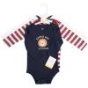 image:imageHudson Baby Unisex Baby Cotton LongSleeve Bodysuits 3PackVarsity Lion Cub