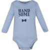 image:imageHudson Baby Unisex Baby Cotton LongSleeve Bodysuits 5PackHandsome Like Daddy