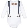 image:imageHudson Baby Unisex Baby Cotton LongSleeve Bodysuits 5PackHandsome Like Daddy