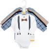 image:imageHudson Baby Unisex Baby Cotton LongSleeve Bodysuits 5PackHandsome Like Daddy