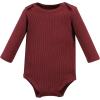 image:imageHudson Baby Unisex Baby Thermal Long Sleeve Bodysuits SnowflakeAcorn Botanical