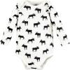 image:imageHudson Baby Unisex Baby Thermal Long Sleeve Bodysuits SnowflakeBuffalo Plaid Moose