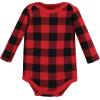 image:imageHudson Baby Unisex Baby Thermal Long Sleeve Bodysuits SnowflakeBuffalo Plaid Moose