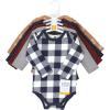 image:imageHudson Baby Unisex Baby Thermal Long Sleeve Bodysuits SnowflakeFootball