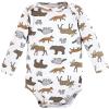 image:imageHudson Baby babyboys Cotton Longsleeve Bodysuits 3packAnimal Adventure