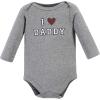 image:imageHudson Baby babyboys Cotton Longsleeve Bodysuits 3packBoy Daddy